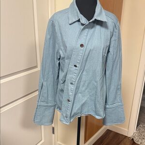 STYLEWE Asymmetrical Denim Blue Blouse